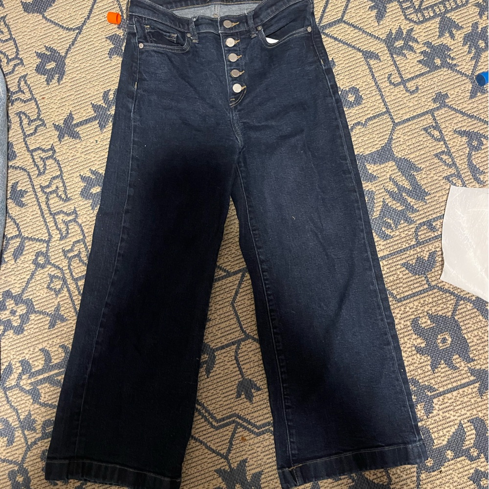 Banana Republic High Rise Wide Leg Crop size 27